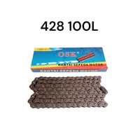 CHAIN WHEEL 428 100L GRAND PRIMA SMASH LEGEND KIRANA AXELO FIZR FORCE1 CRYPTON VEGA R SHOGUN 110 125
