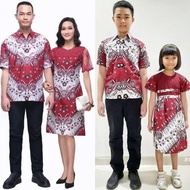 Hot Sale Baju Set Couple Keluarga Dress Pesta Kemeja Batik Brokat