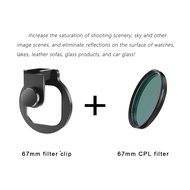 new Universal With Clip 67mm Phone Filter Lens Kit Camera Lens CPL VND Star Black Mist Filters for S