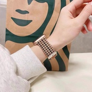 watch 11 Strap 10 9 8 ultra 7 1/2/3/4/5/6 SE 38/40/42/44mm 41mm/45/46/49mm Leather + Fabric