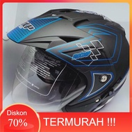 HELM ORI DOUBLE VISOR TERLARIS MERK BXP MOTORR GPX BIRU GARANSI TERMURAH BUSA TEBAL BER SNI SETARA H