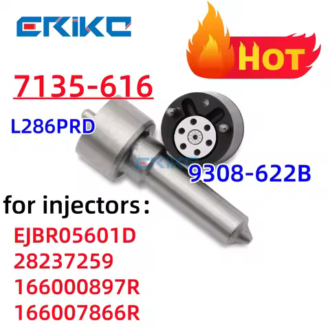L286PRD 9308-622B Injector Nozzle Repair Kits 7135-616 for EJBR05601D 28237259 166000897R 166007866R