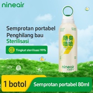 nineair Produk Baru Stok Siap Sterilisasi 99.9% Air Freshener Anti Bacterial Portabel Semprotan Peng