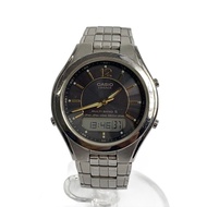 CASIO mens watches quartz wrist watch Analog BLK SLV LCW-M200 Direct from Japan Secondhand
