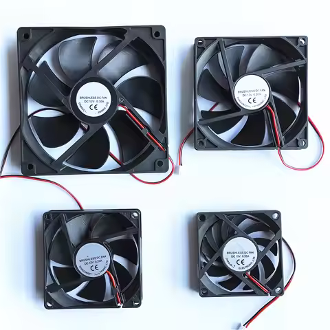7 Sizes DC 5V/12V/24V Cooling Fans For Computer PC Case Mute Motor Strong Power Supply Radiating 4/5