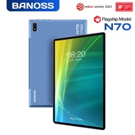 2024【TOP8】BANOSS N70 Tablet PC 10.1 Inches Android 11 Dual SIM 5G WiFi 8800mAh Gaming Online Classroom Meeting for Students 10GB RAM 512GB ROM