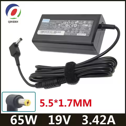 19V 3.42A 5.5*1.7MM 65W Adapter Charger for Acer Aspire 5315 5630 5735 5920 5535 5738 6920 7520 PA-1