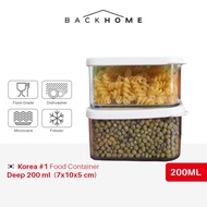 Silicook Food Container Deep White 200ml -食物储存 Food Container Organizer Food Box Refrigerator Storag