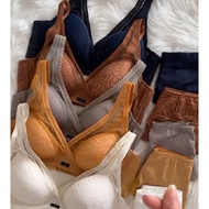 [Size 36C to 40B] Premium Lycra Bra & Panties Underwear Set (Cross Bra & Panties) (BOHEMIAN NIGHT by