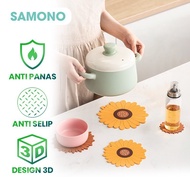 Samono STM10 Heat Resistant Silicone Pot & Cup Coaster Waterproof Anti-Slip Premium Heat Resistant 3