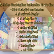 Bộ Kit Làm Slime Bơ/Slime Mây/Clear Slime Cầu Vồng (Butter&Cloud&Clear Slime) 30/36 Món Đầy Đủ Nhất