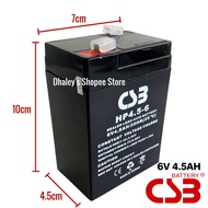 Battery 6V 4.5Ah Sealed Lead Acid Rechargeable Battery 6V-4.5Ah 6V rechargeable Battery