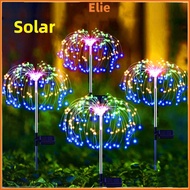 【 Malaysia Stock】150/200LED Outdoor Solar Fireworks Light Solar LED Raya Ground Plug Fireworks Light