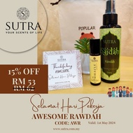 SUTRA AROMATHERAPY SPRAY  | SUTRA MANJAKANI FEMININE WASH | SUTRA PERFUME OIL |  SUTRA SILENTZZZ