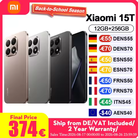 Global Version Xiaomi 15T 12GB 256GB Mobile Phones Leica Triple Camera AI Ecosystem Creativity Assis