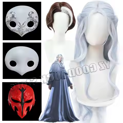 Games Fantasy XIV Endwalker Venat Masks Wigs Hairs Caps Halloween For Men Women Props Cosplay Embroi