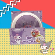 Nano Bubble Tape Shincan Kuromi /Mainan Bubble Super Elastis Glitter Nano glue set diy mainan bubble