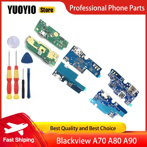 Usb Plug Charge Board for Blackview A70 A80 A90 Mobile Phone Flex Cables Charging Module Phone USB P