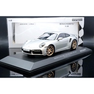 [MASH] Minichamps 1/18 Porsche 992 Turbo S Coupe Sport Silver 2024