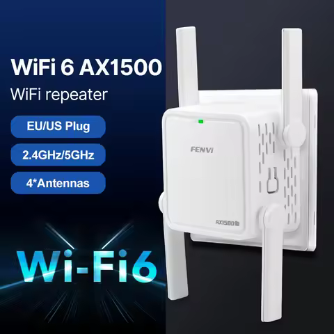 FENVI WiFi 6 AX1500 Wireless WiFi Repeater Network Extender Dual Band 2.4GHz/5GHz 1500Mbps WiFi Sign