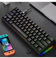 61KEY คีย์บอร์ดมีสาย คีย์บอร์ดเกมมิ่ง mechanical keyboard gaming คีย์บอร์ด blue switch แป้นพิมพ์เกมม