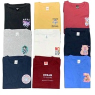 5Pcs COMBO T-SHIRTS || 100% COTTON || HIGH  QUALITY PRINTED || UNISEX WEAR || MURAH T-SHIRT