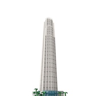 MOC-190102 Bank of America Building Puzzle Assembling Small Particle Building Blocks DIY BMOC-190102