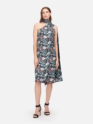 Mystic Blooms Capelet Halter Dress