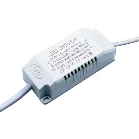 30-50W 60-80W LED Driver 460mA 600mA LED Transformer AC200V DC80-120V Power Adapter for LED Panel Li