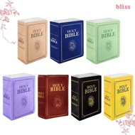 BLISS Bible Throw Pillow, Home Decor Realistic Looking Bible Pillow, Children Gift Plush Toy Sofa Cu