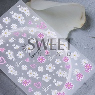 5D embossed butterfly flower nail Sticker love nail art Sticker 5D flower butterfly nail decoration 