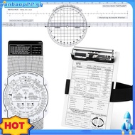 Aviation Pilot Tools Kit E6b Flight Computer Calculator Aviation Aluminum Kneeboard Essential Pilot 