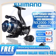 (COD) Shimano Reel Spinning NX2000-7000 Alat Pancing Speed Meral Katrol Pancing Murah Max Drag 30kg