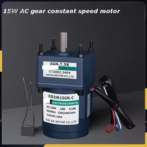 15W Induction AC 220V Motor 3IK15GN-C Fixed speed Gear Reducer Motor Single-Phase Motor Miniature Sl