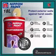 Nippon Paint Weatherbond 18L 15004 White Exterior Wall Paint Exterior Paint Weatherbond Paint Nippon