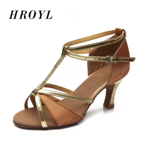 Ballroom Dance Shoes For Girls Women's Latin Tango Salsa Dancing Shoes Salsa Practice Shoes T-Shoela