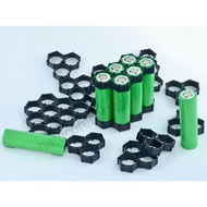 hexagon 18650 Batteries Battery cell Plastic Holder Cylindrical 4 6 10 Slot Bracket Spacer Radiating Shell Case Pack diy