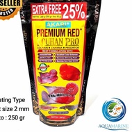 Akari Premium Red Louhan Pellets 250gr fish food feed