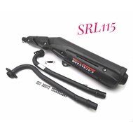 YAMAHA SRL115 SRL115FI LAGENDA115 LAGENDA115FI STANDARD RACING EXHAUST 2 IN 1 SET - APIDO RACING