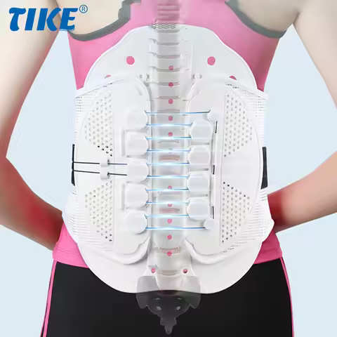 TIKE Lower Back Brace Lumbar Support Belt with Pulley System Lower Back Pain Relief Herniated Disc S