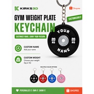GYM Weight Plate - Customized Name and Weight | Kirks3D
