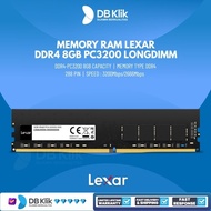 MEMORY RAM LEXAR DDR4 8GB PC3200 LONGDIMM- RAM PC LEXAR DDR4 8GB UDIMM -KOMPONEN KOMPUTER