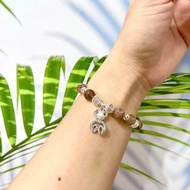 【草莓晶珍珠小熊】水晶設計手鏈手鍊手串