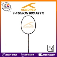 HUNDRED T-Fusion 800 ATTK 4U 84grams Badminton Racket Max Tension 32lbs Attack Racquet