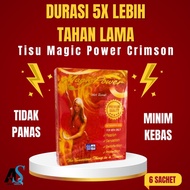 [COD] Tisu Magic Power Merah Pria Original Isi 6 | Tissu Magic Tahan Lama Bagus & Original