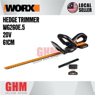 WORX 20V 61MM Hedge Trimmer WG260E.5