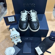 ️Used Like New CHRISTIAN Dior B27 Black Smooth Calfskin with Beige and Oblique Jacquar