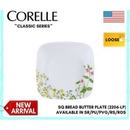 Corelle Loose (2206-LP) Square Bread Butter Plate (Country Rose / Sakura / Province