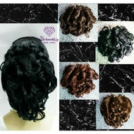 Curly hair bun, curly hair bun, batak hair bun, Balinese hair bun