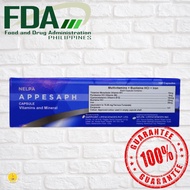 Appesaph - Multivitamins + Buclizine HCL + Iron (Appetite Stimulant) 100 capsules